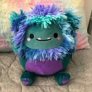 🐾 Squishmallows JT Dark Teal/Purple Fuzzy Bigfoot Original Kellytoy Plush NWT 8